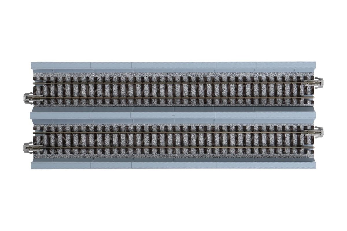 KATO 20 - 457 N Scale Unitrack 186mm (7 - 5/16") Double - Track Plate Girder Bridge - Gray - Oakville Model Trains Depot