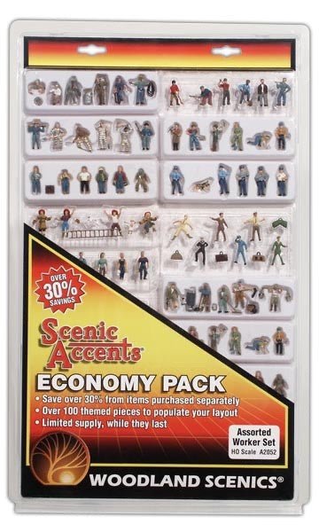 Woodland Scenics A2052 HO Scale Economy Pack - Assorted Worker Set - Oakville Model Trains Depot