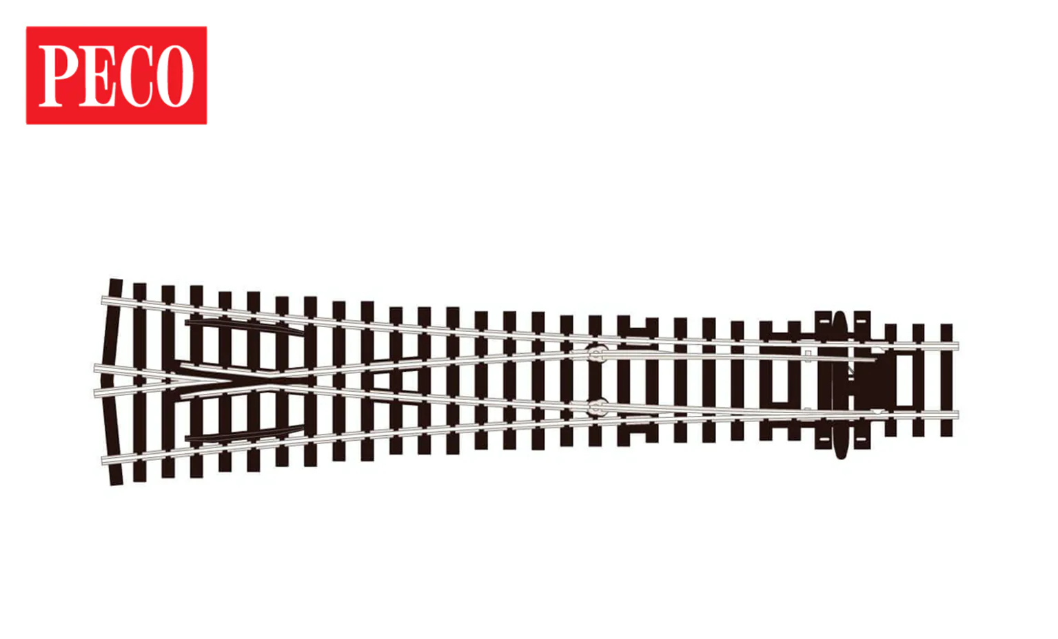 Peco SL-98 HO/OO Scale Code 100 Large Y/Wye Turnout with InsulFrog - New