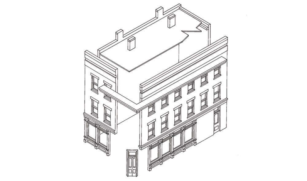 Woodland Scenics DPM 50700 N Scale Corner Apothecary Building Kit