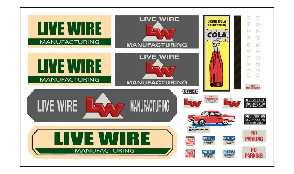 Woodland Scenics DPM 12600 HO Scale Live Wire Manufacturing Building Kit