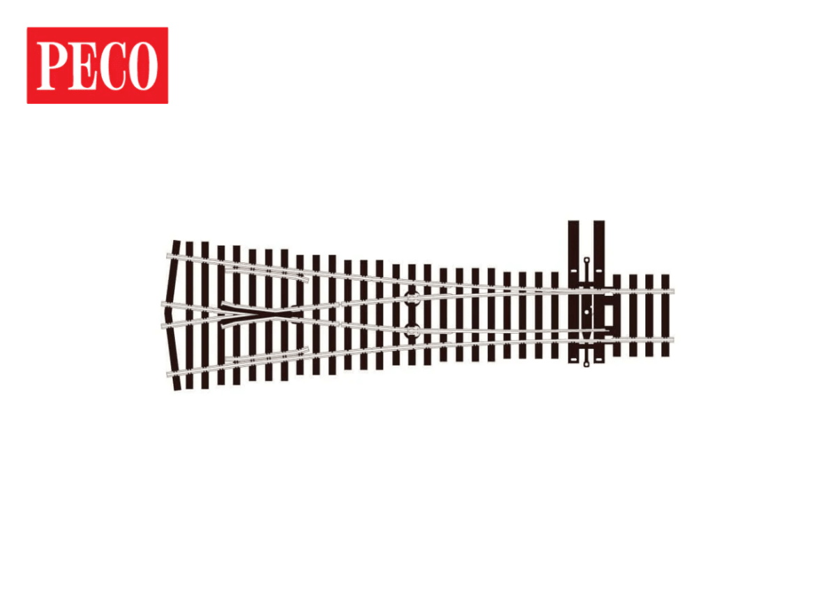 PECO SL-E8348 HO Code 83 Wye Turnout with Electrofrog