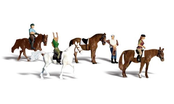 Woodland Scenics A1889 HO Scale Horseback Riders - Oakville Model Trains Depot