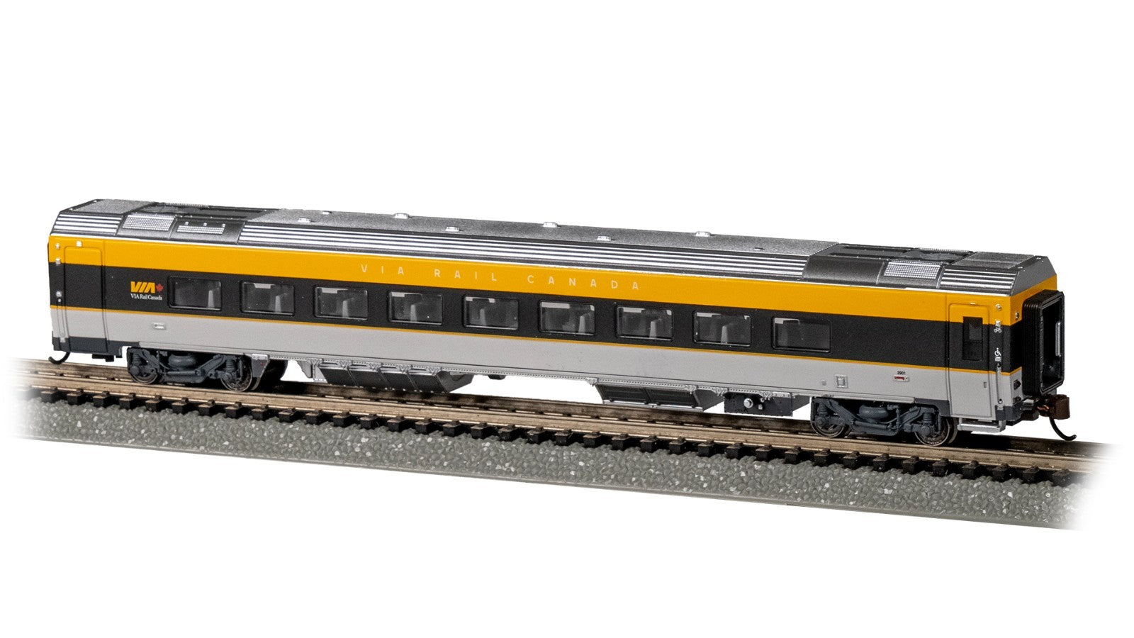 Bachmann 74557 N Scale Siemens Venture Coach With Light - VIA Rail #2901