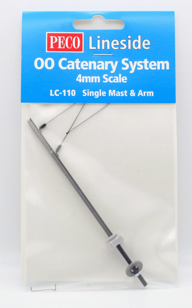 Peco LC - 110 OO/HO Catenary System Single Mast - Oakville Model Trains Depot