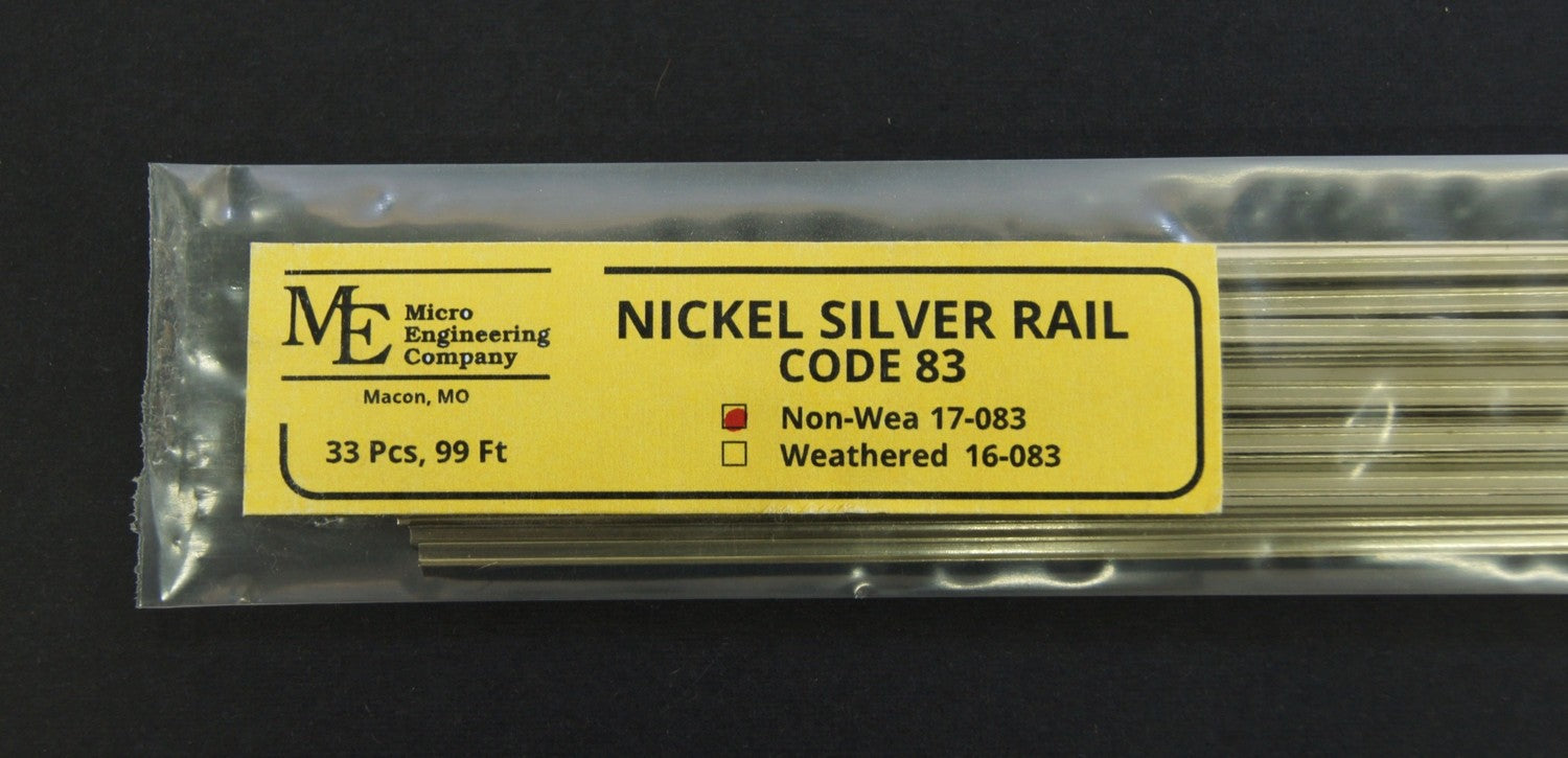 Micro Engineering 17-083 Non-Weathered Code 83 Rail - 33pcs