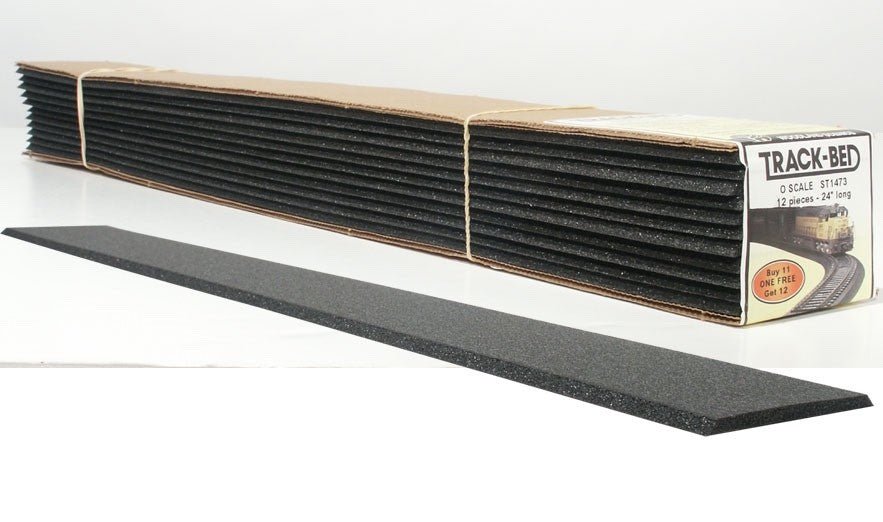 Woodland Scenics ST1473 O Scale Track - Bed™ Strips (Standard Pack) - 12pcs - Oakville Model Trains Depot