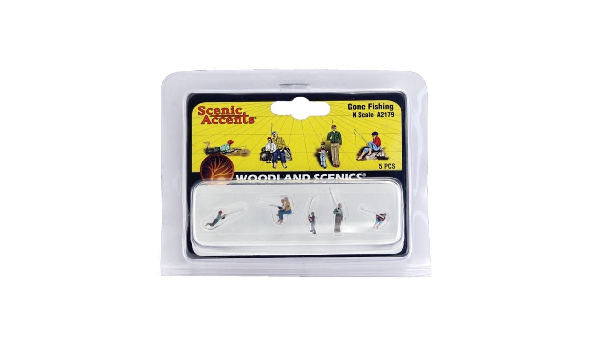 Woodland Scenics A2179 N Scale Gone Fishing - Oakville Model Trains Depot