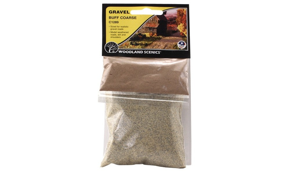 Woodland Scenics C1289 Gravel Buff Coarse