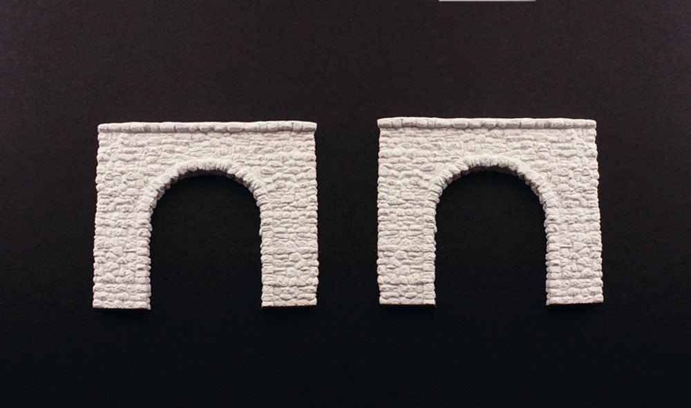 Woodland Scenics 1155 N Scale Random Stone Single Tunnel Portal 2pcs - Oakville Model Trains Depot