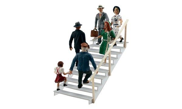 Woodland Scenics A1954 HO Scale Taking the Stairs - Oakville Model Trains Depot