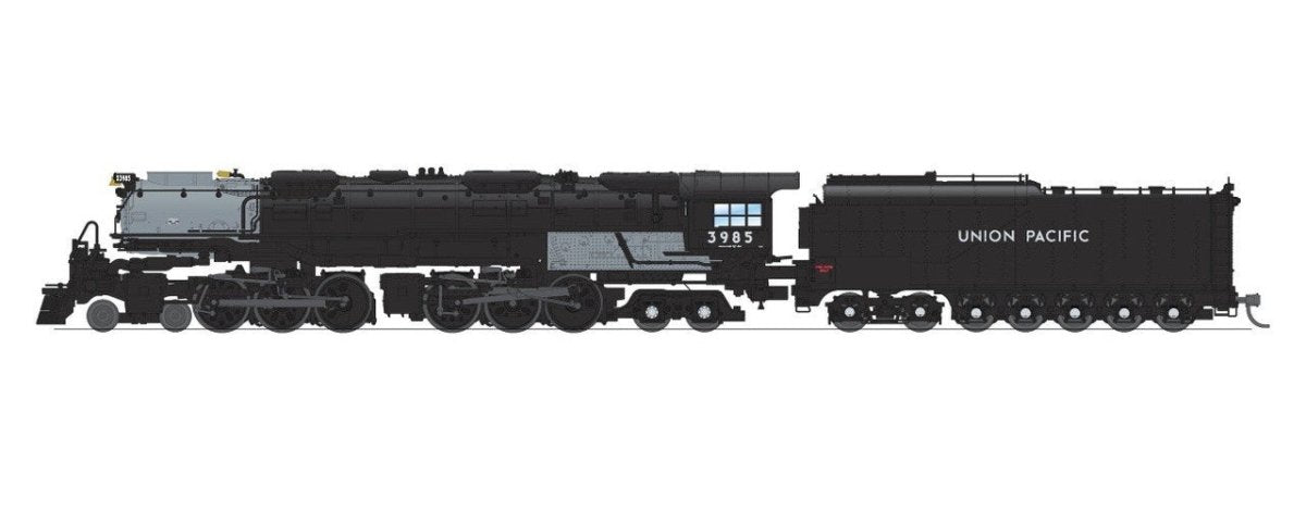 Broadway Limited Imports 8656 N Class 4 - 6 - 6 - 4 Challenger Steam — Union Pacific 3985 (Stealth, DC) - Oakville Model Trains Depot