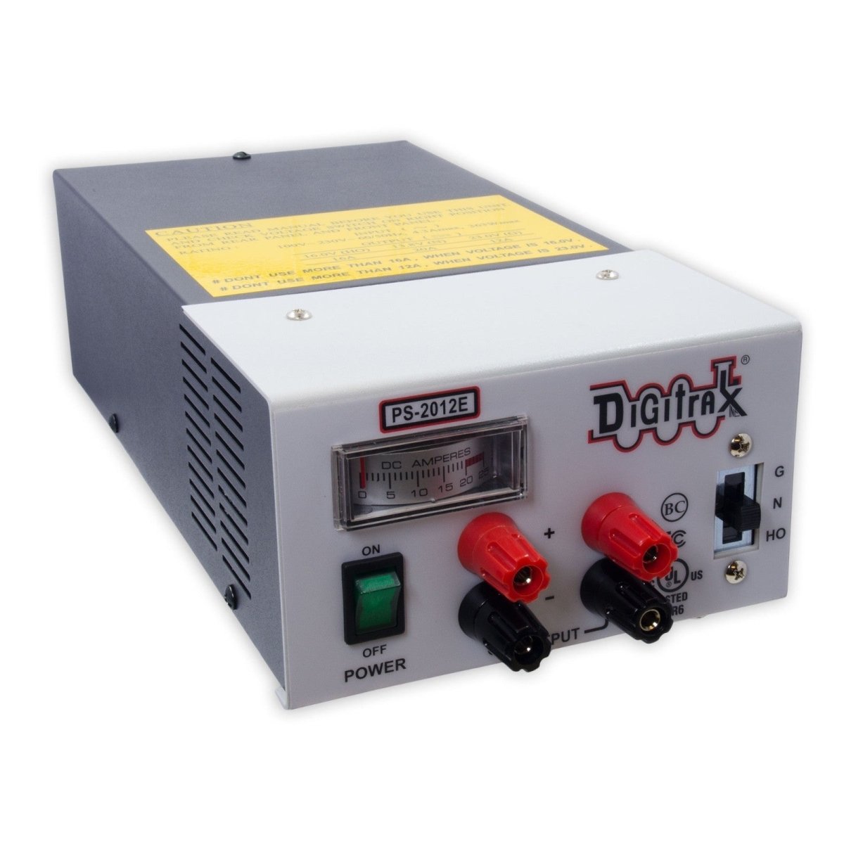 Digitrax PS2012E 20 - Amp DCC Power Supply 13.8 - 23VDC (Drives Up to 4 × 5A Boosters) - Oakville Model Trains Depot