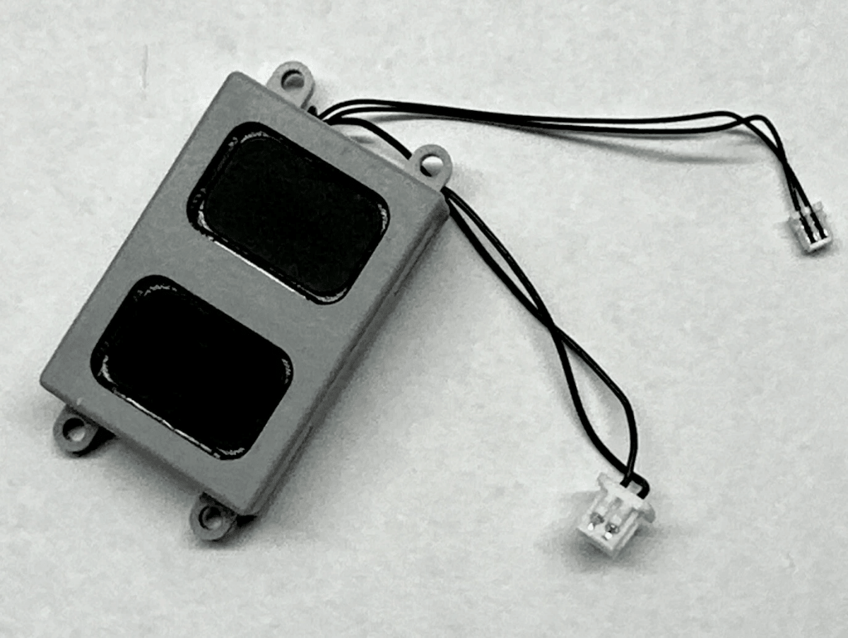 Bowser 1294 HO Scale Dual Sugar Cube Speaker with Wires (17.5 × 25.5 × 6.7 mm — Low - Hood Diesel) - Oakville Model Trains Depot