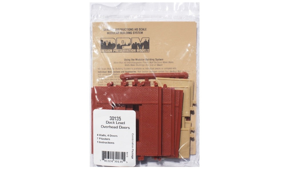 Woodland Scenics DPM 30135 HO Scale Dock Level Overhead Door Kit