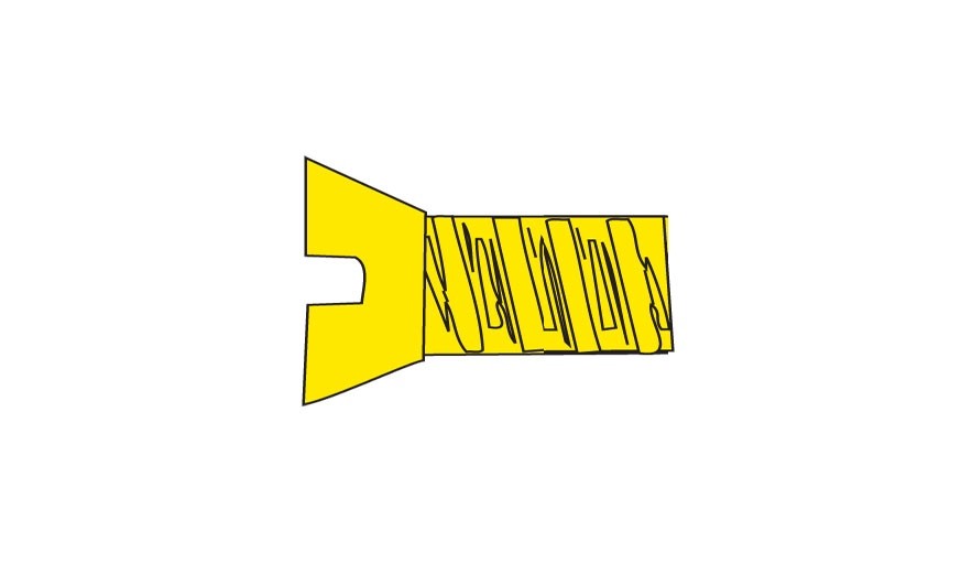 Woodland Scenics H851 Flat Head Screws 1-72, 3/8" - 5pcs