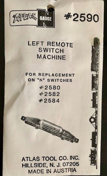 Atlas 2590 N Scale Left Remote Switch Machine