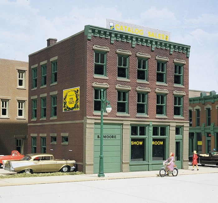 Woodland Scenics DPM 10400 HO Scale B. Moore Catalog/Showroom Building Kit