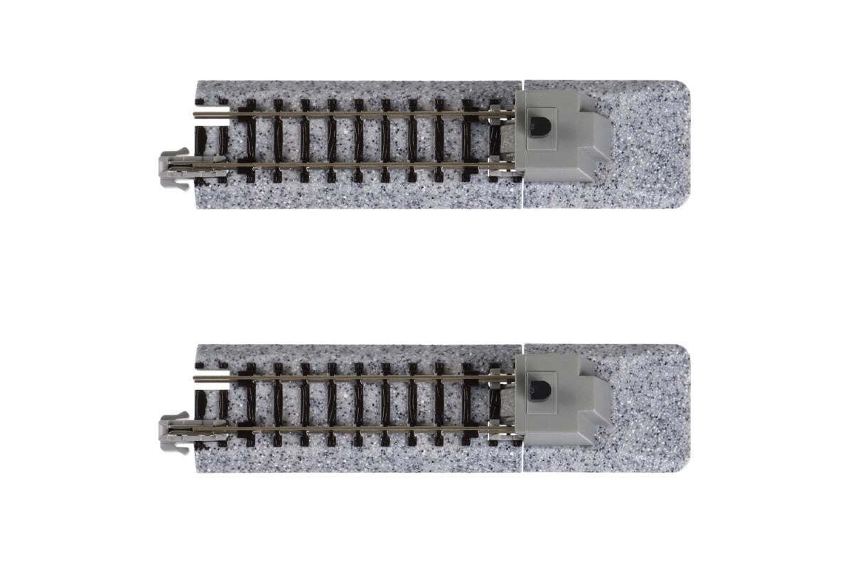 Kato 20-046 N Scale Unitrack Straight Track w/ Bumper Type A 62mm 2-7/16 - 2pcs