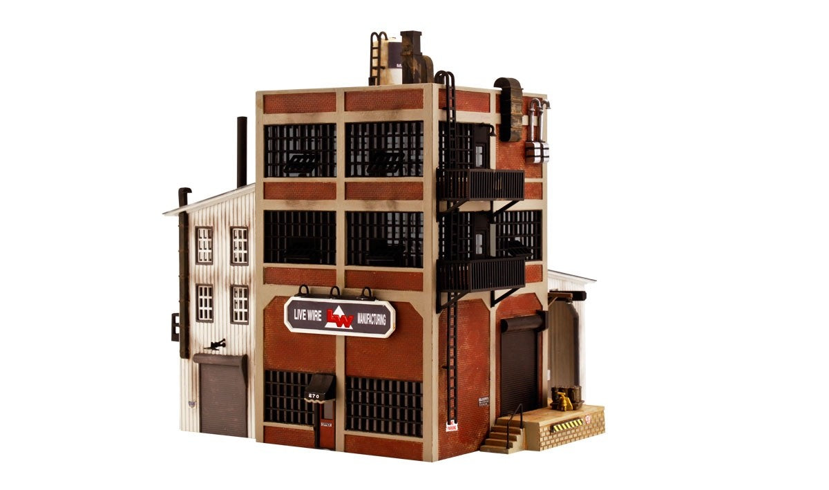Woodland Scenics DPM 12600 HO Scale Live Wire Manufacturing Building Kit