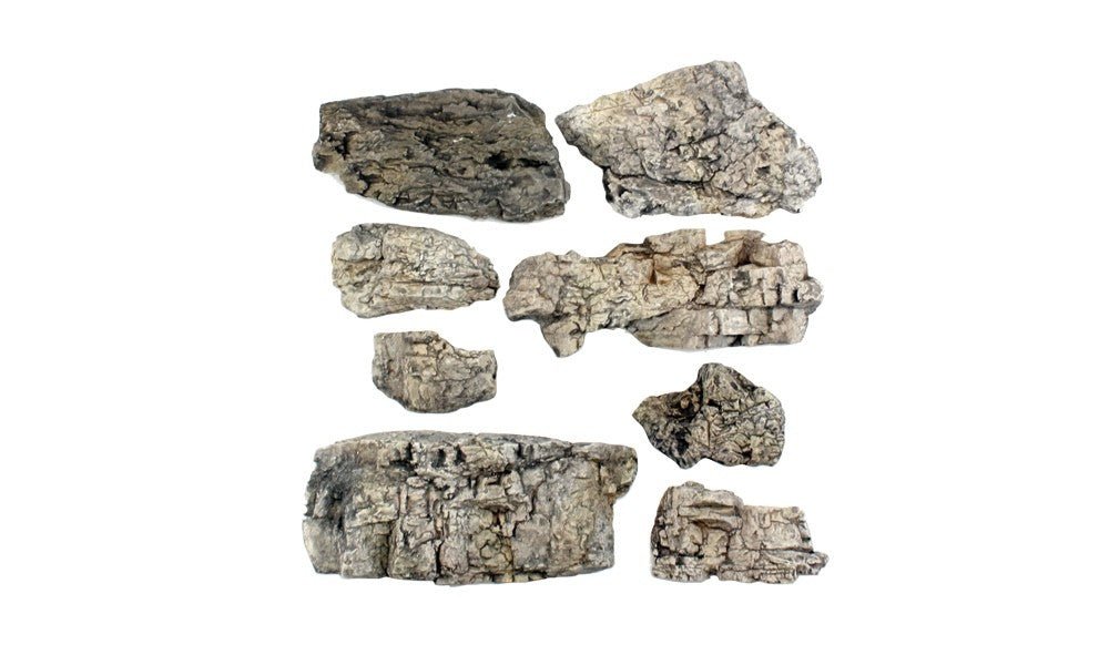 Woodland Scenics 1137 Faceted Ready Rocks 8pcs - Oakville Model Trains Depot