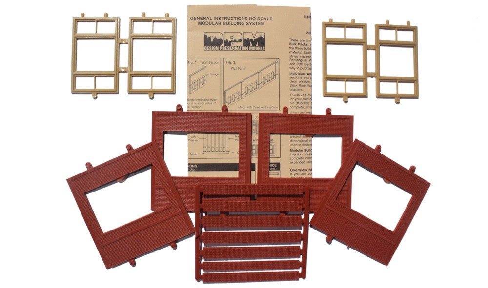 Woodland Scenics DPM 30163 HO Scale Dock Level 20th Century Window Kit