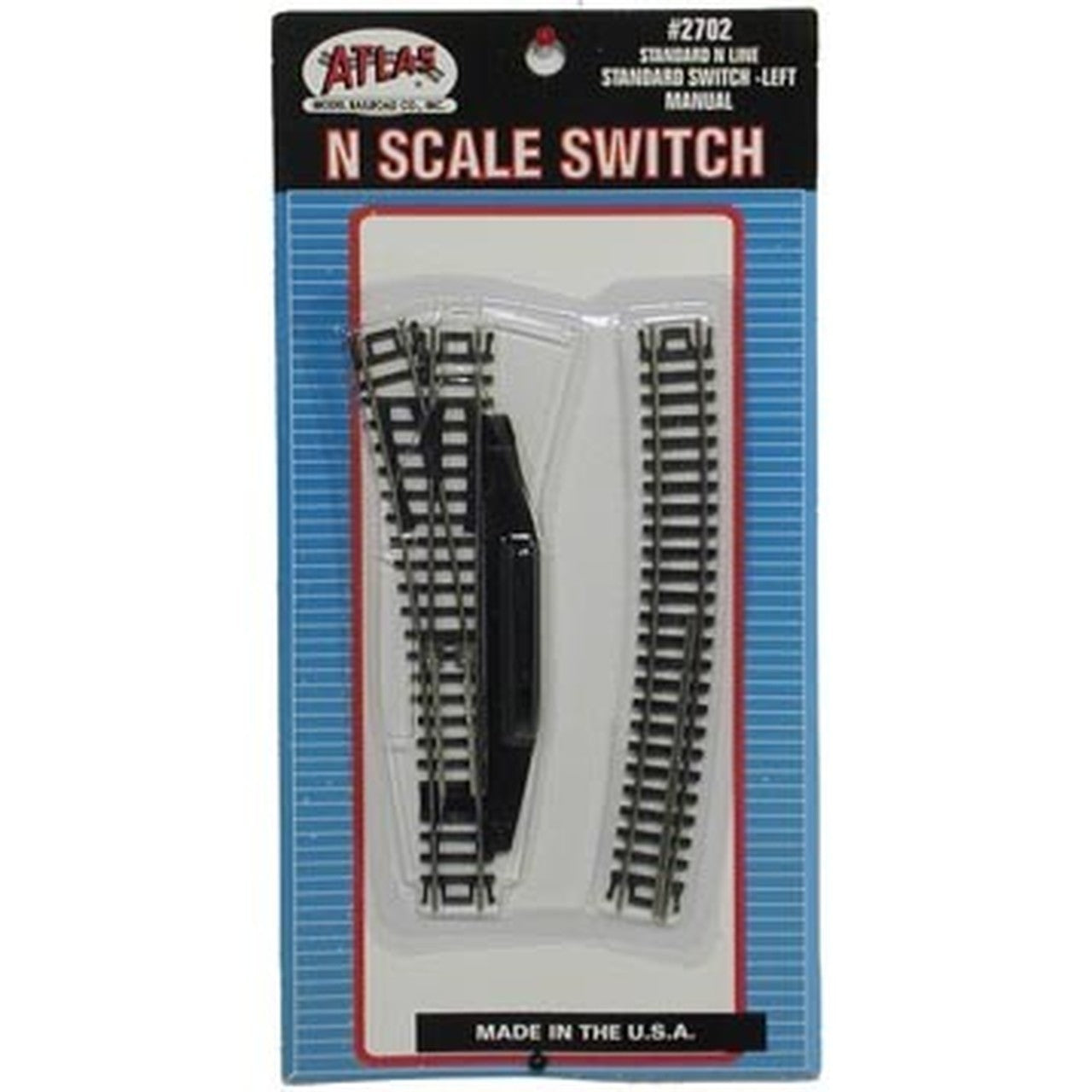 Atlas 2702 N Scale Code 80 Nickel Silver LEFT HAND LH Manual Turnout Switch