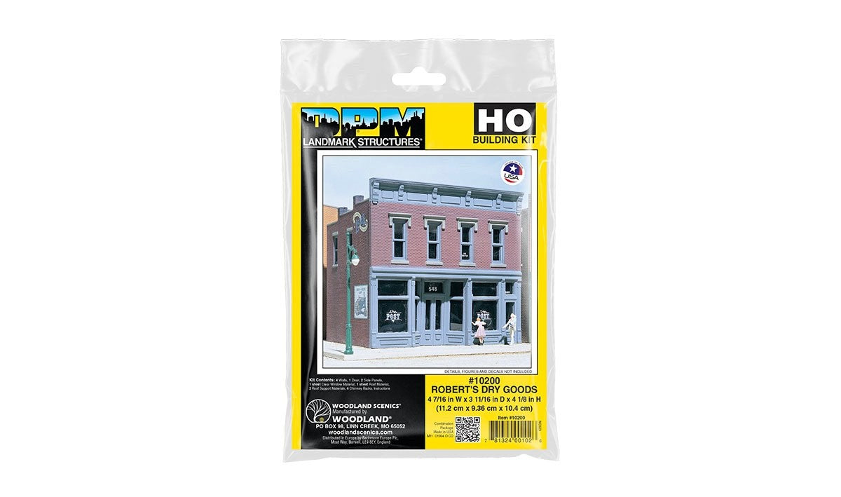 Woodland Scenics DPM 10200 HO Scale Robert's Dry Goods Building Kit