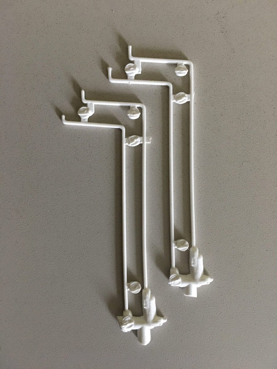 Pikestuff 1116 HO Scale Downspouts for 5' Roof Overhang - 4 Pack - Oakville Model Trains Depot