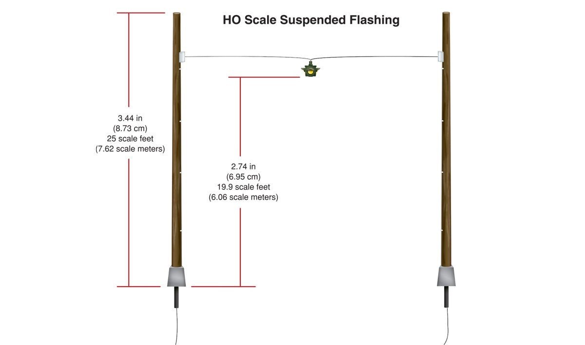 Woodland Scenics JP5652 HO Scale Suspended Flashing Lights - Oakville Model Trains Depot