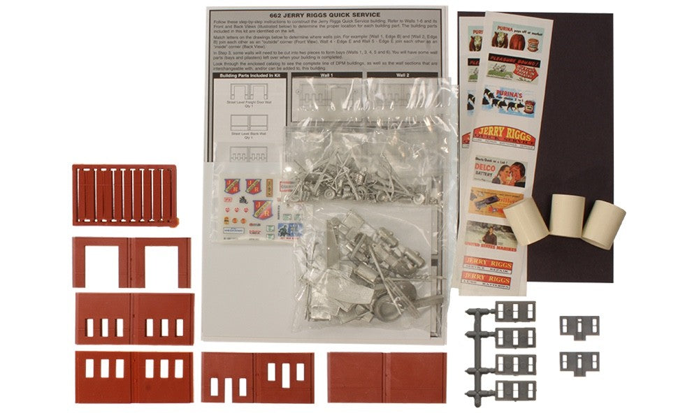 Woodland Scenics DPM 66200 N Scale Jerry Riggs Quick Service Building Kit