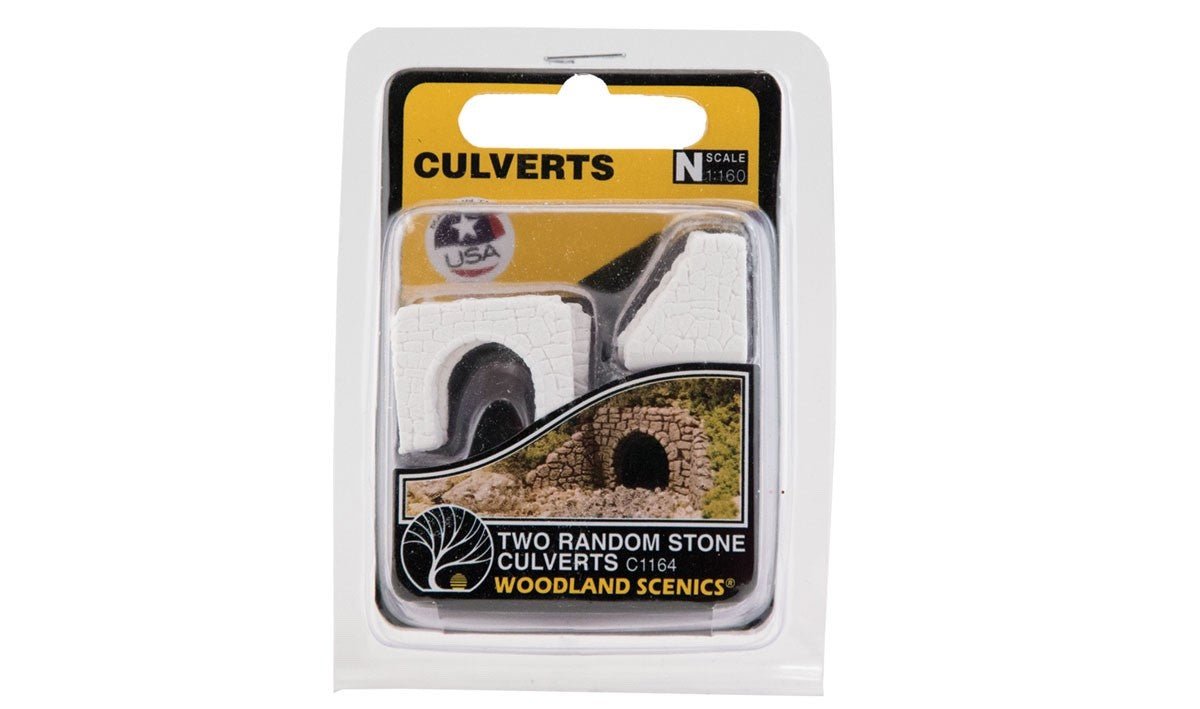 Woodland Scenics 1164 N Scale Random Stone Culvert - 2 sets - Oakville Model Trains Depot