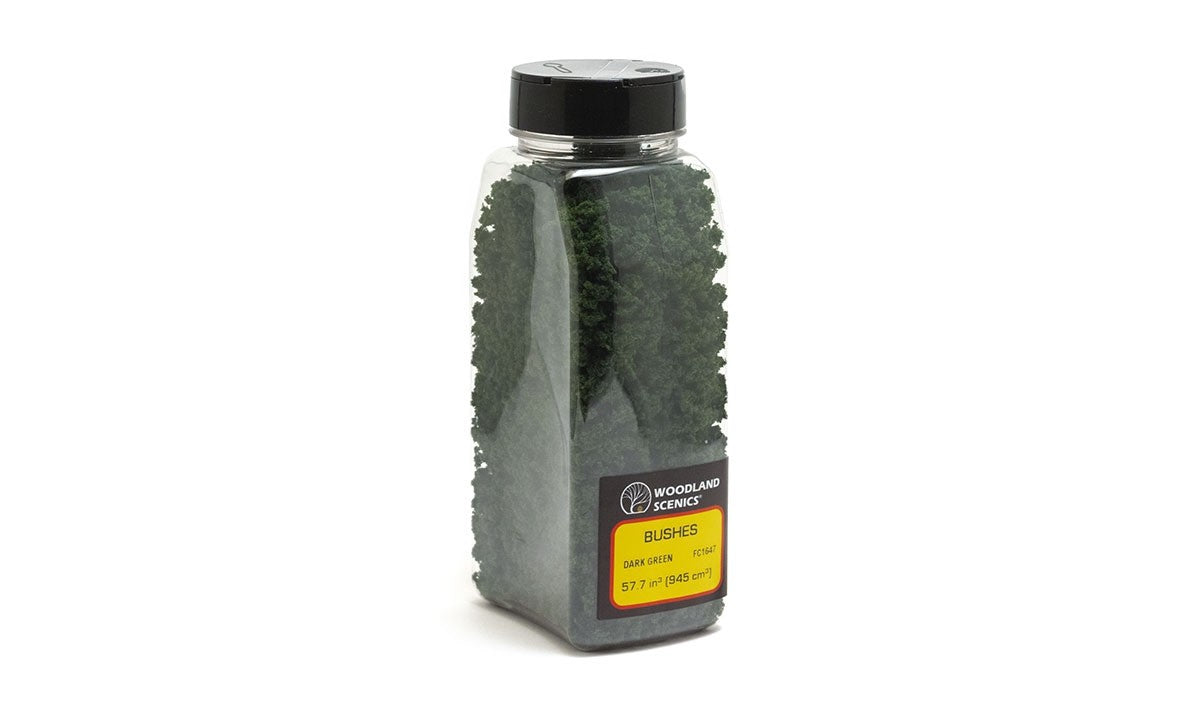 Woodland Scenics FC1647 Bushes Dark Green Shaker