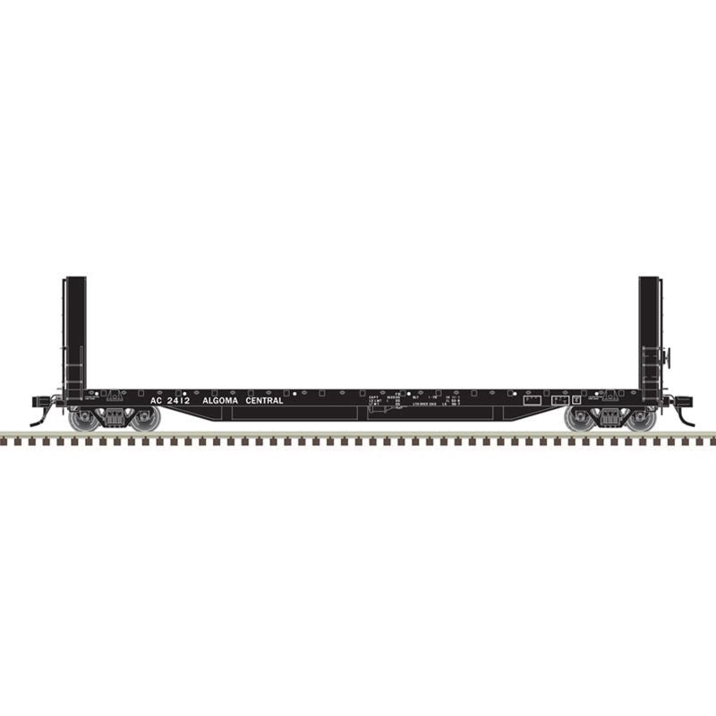 Atlas 20007090 Master HO Scale 51ft 6in Bulkhead Flatcar Algoma Central #2424