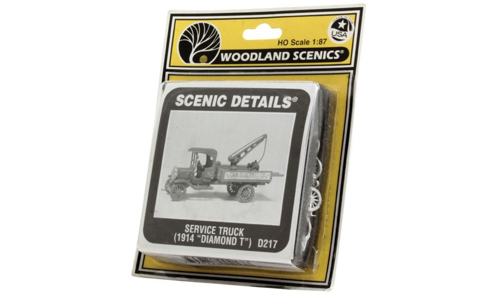Woodland Scenics D217 HO Scale Service Truck (1914 Diamond T) Kit