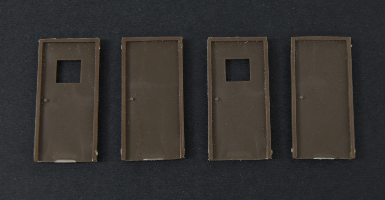 Micro Engineering 80-162 HO Scale Warehouse Personnel Door - 4pcs