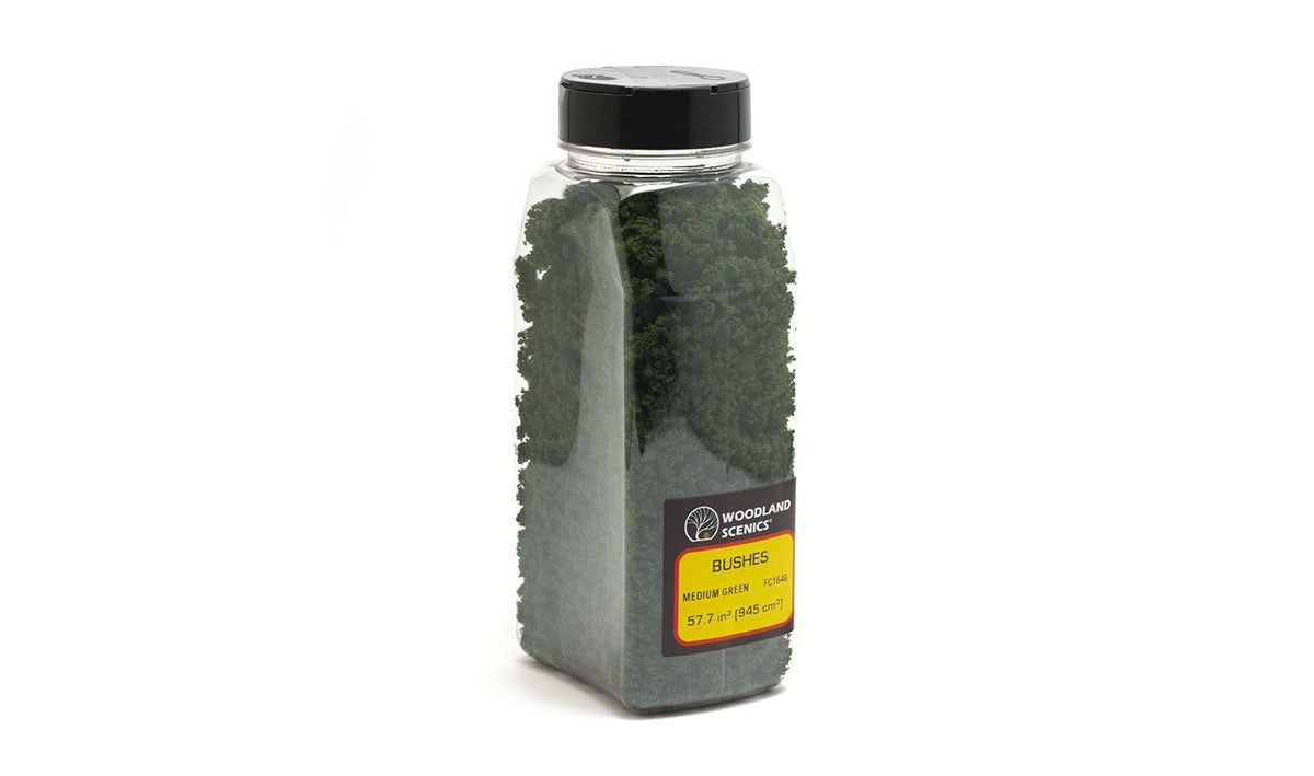 Woodland Scenics FC1646 Bushes Medium Green Shaker