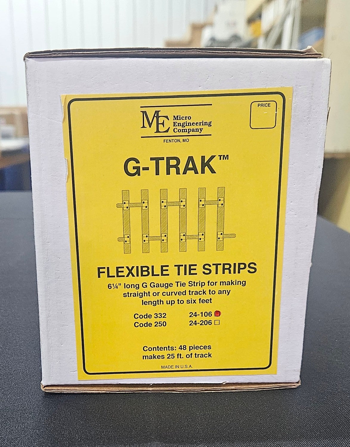 Micro Engineering 24-106 G-Trak Flexible Tie Strips Code 332 - 48pcs