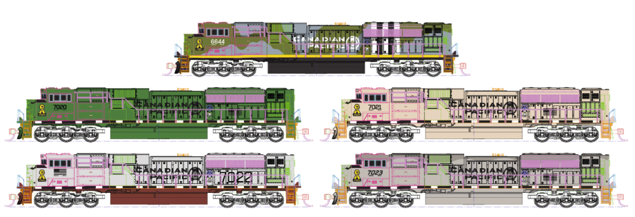 KATO 176-8540-DC N SCALE SD70ACU CP Military Heritage #6644 D-DAY 176-8540  DC