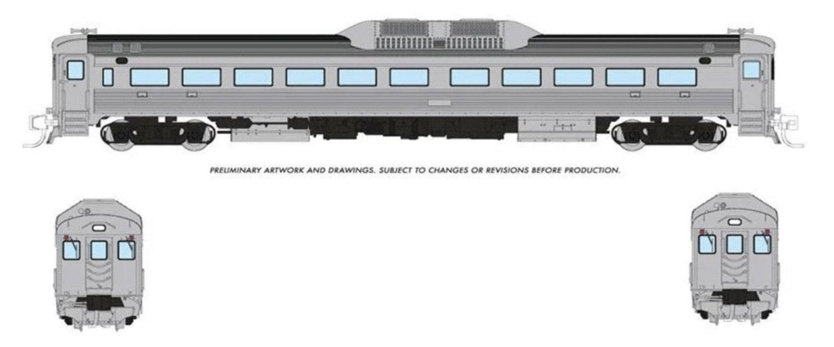 Rapido 516095 N Scale Budd RDC - 1 Phase 2 — Painted, Unlettered (Standard DC) - Oakville Model Trains Depot
