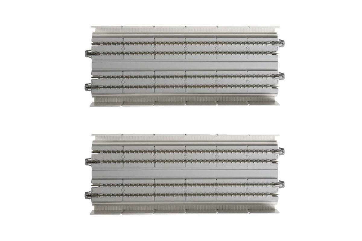 KATO 20 - 411 N Scale Unitrack 186mm (7 - 5/16") Double - Track Straight Viaduct - 2 - Pack - Oakville Model Trains Depot