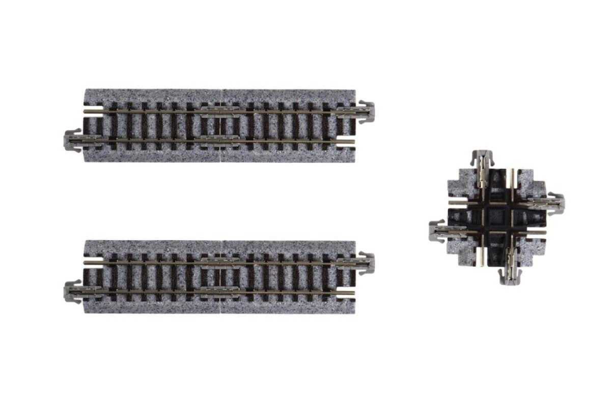 KATO 20 - 320 N Scale Unitrack X90 124mm (4 - 7/8") 90° Crossing - Oakville Model Trains Depot