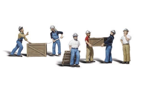 Woodland Scenics A2123 N Scale Dock Workers - Oakville Model Trains Depot