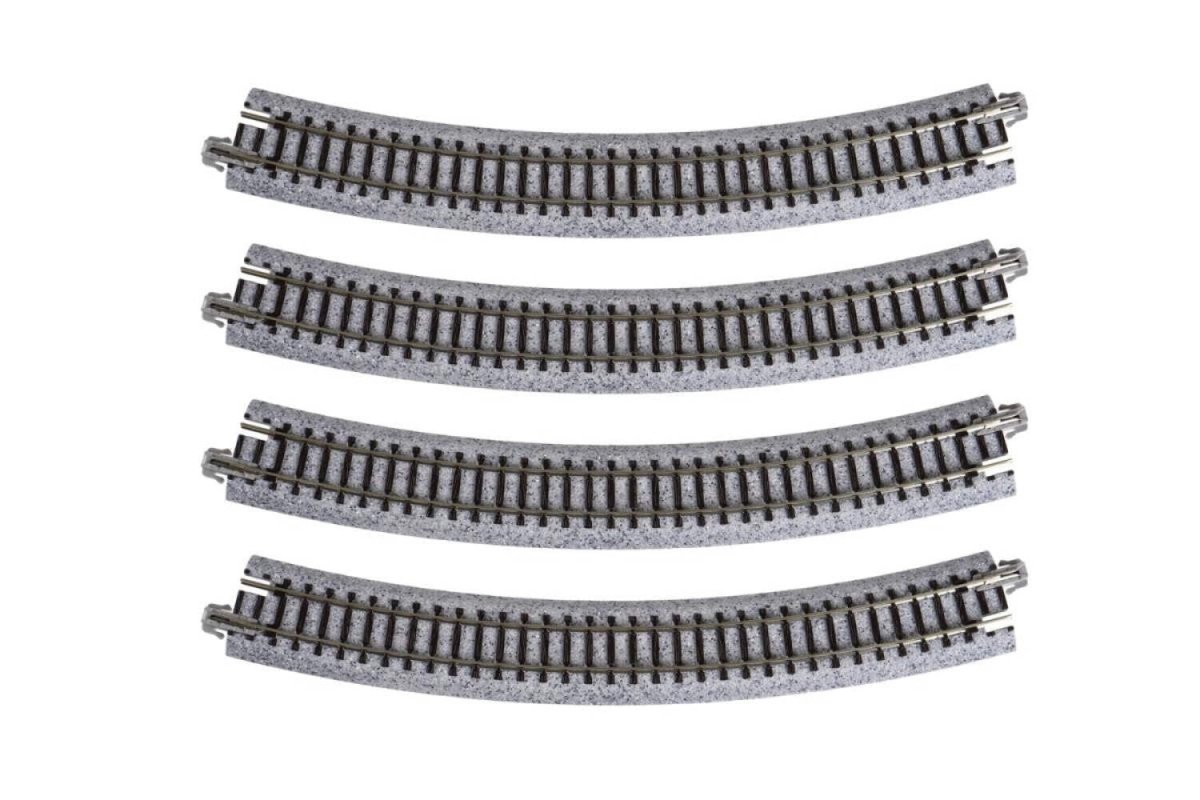 KATO 20 - 130 N Scale Unitrack R348mm (R13 - 3/4") 30° Curved Track - 4 - Pack - Oakville Model Trains Depot