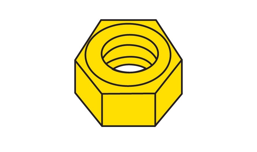 Woodland Scenics H883 Hex Nuts 1-72 - 5pcs