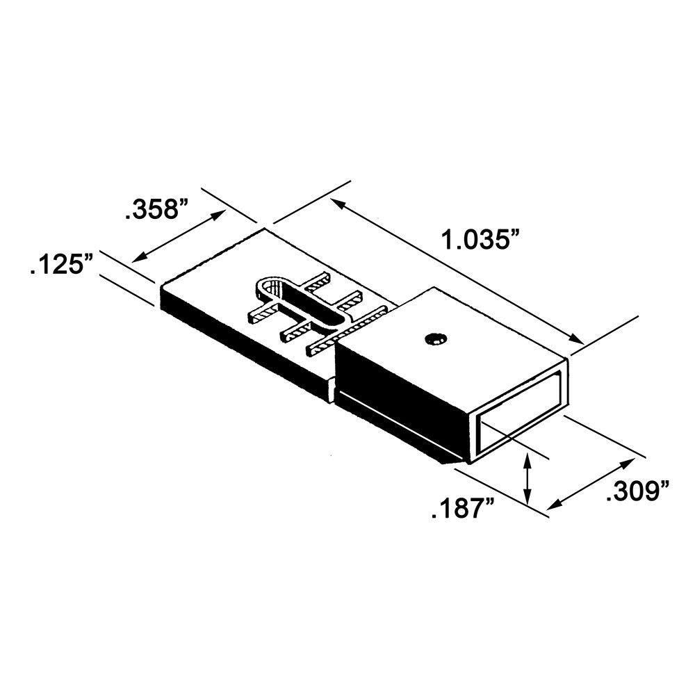 Kadee 505 HO Scale AHM Rivarossi 6 - wheel Coupler Conversion Bolsters - Oakville Model Trains Depot