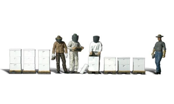 Woodland Scenics A1897 HO Scale Beekeepers - Oakville Model Trains Depot