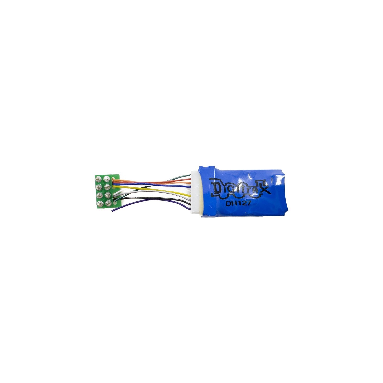 Digitrax DH127PS  Mobile Decoder 8pin 1 Amp 2 Function HO DCC Decoder
