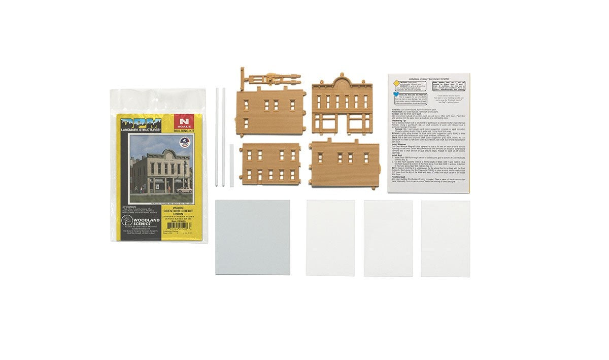 Woodland Scenics DPM 50800 N Scale Crestone Credit Union Building Kit