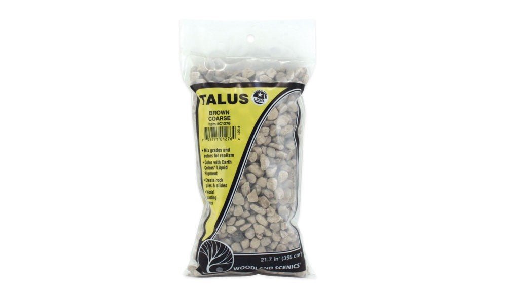 Woodland Scenics C1276 Coarse Brown Talus - Oakville Model Trains Depot